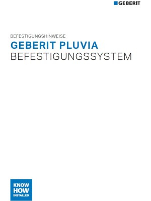 Geberit Pluvia Befestigungshinweise 2023