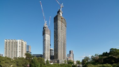 Die beiden 180 George Towers läuten die Verdichtung der Agglomeration von Sydney ein (© Michael Curwood & Adam Powell)