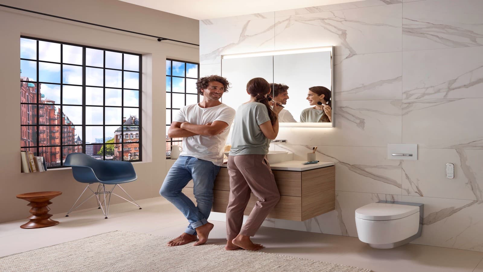 Das Badezimmer: Ein wichtiger Ort für die persönliche Hygiene. ((c) Geberit) Das Badezimmer: Ein wichtiger Ort für die persönliche Hygiene. ((c) Geberit)